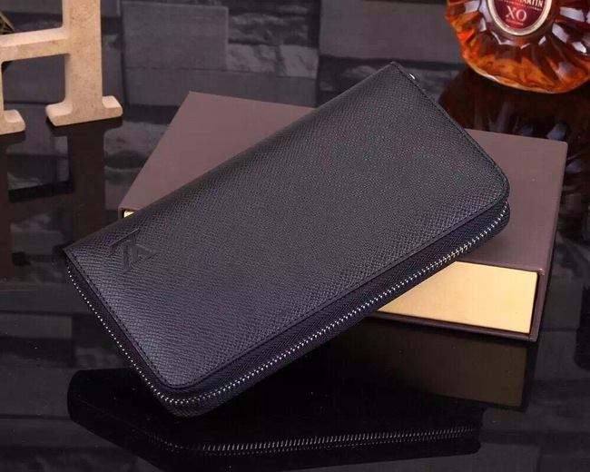 Louis Vuitton Outlet Taiga Leather Brazza Wallet M60017 Black