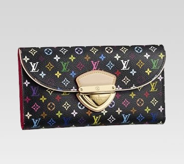 Louis Vuitton Outlet handbag monogram multicolore black eugenie wallet m93738 (grenade lining)