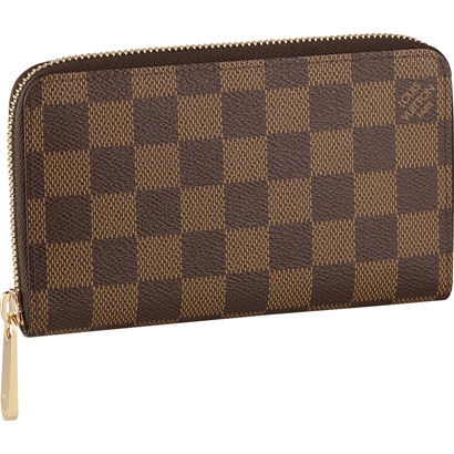 Louis Vuitton Outlet N60028 Damier Ebene Canvas Zippy Compact Wallet Ebene