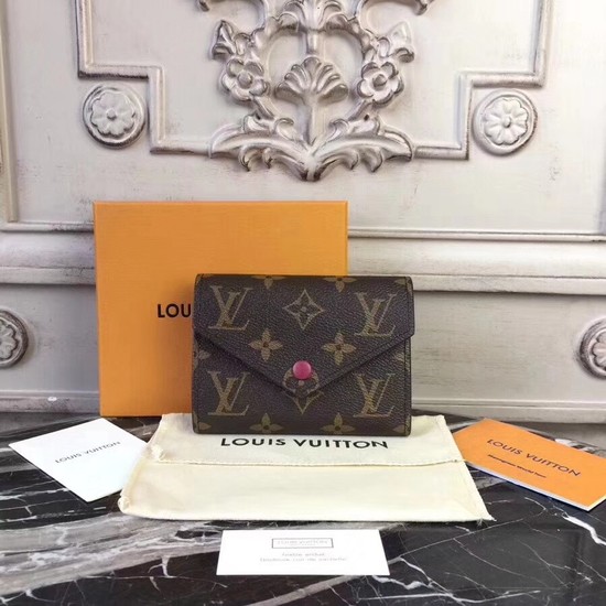 Louis Vuitton Outlet Monogram Canvas VICTORINE WALLET M41938 Fuchsia