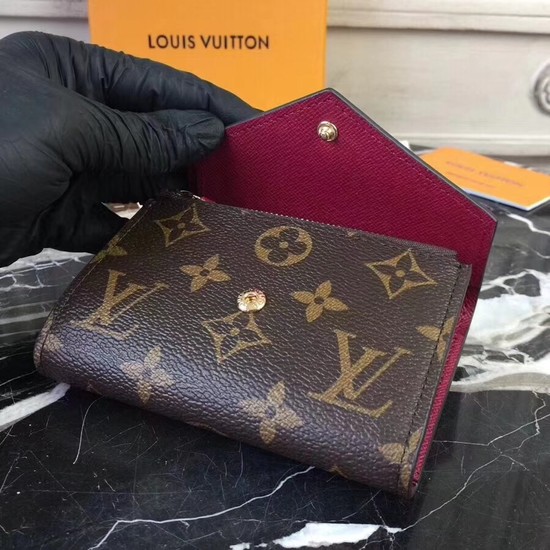 Louis Vuitton Outlet Monogram Canvas VICTORINE WALLET M41938 Fuchsia