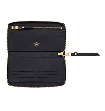 Louis Vuitton Outlet Monogram Empreinte Secret Long Wallet M93435 black