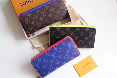 Louis Vuitton Outlet RIBBON Monogram Canvas wallet M60019 blue