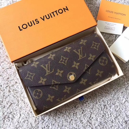 Louis Vuitton Outlet SARAH Monogram Canvas Wallet 60351 pink