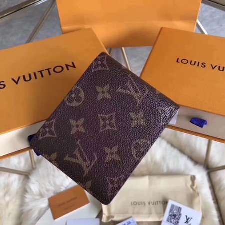 Louis Vuitton Outlet Monogram Canvas Original leather Wallet M60895