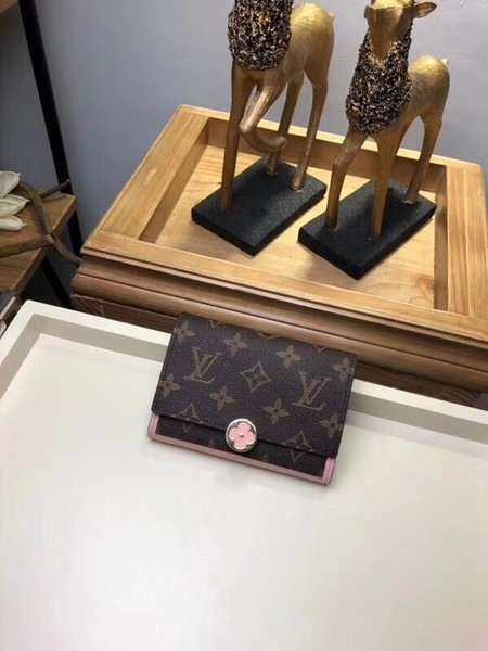 Louis Vuitton Outlet monogram canvas flore wallet 64587 pink