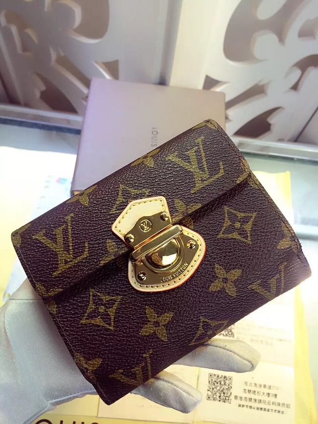 Louis Vuitton Outlet Monogram Canvas Pochette Wallet 60211 Brown