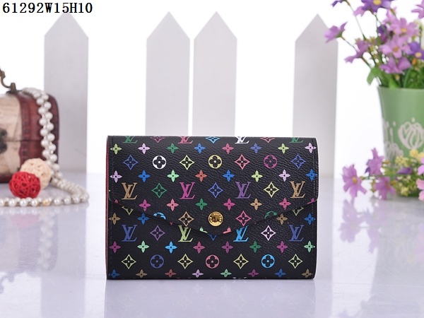 Louis Vuitton Outlet Monogram Multicolore Wallet 61292 Black