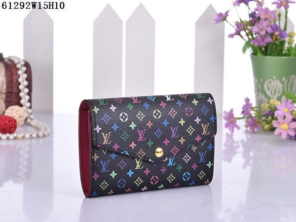 Louis Vuitton Outlet Monogram Multicolore Wallet 61292 Black