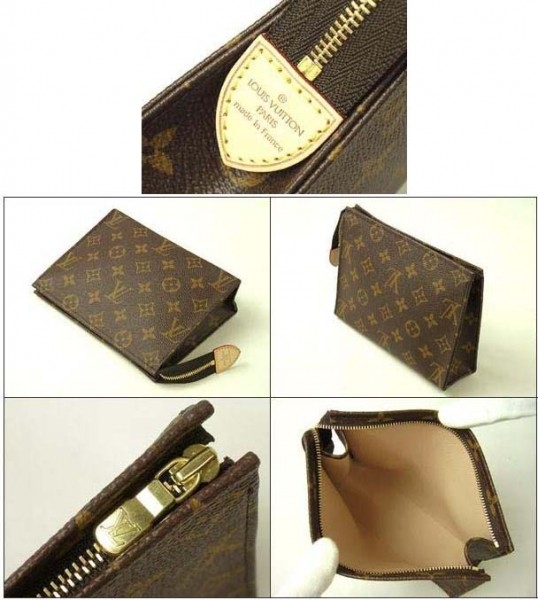 Louis Vuitton Outlet Monogram Canvas Toilet Pouch 15 PM M47546