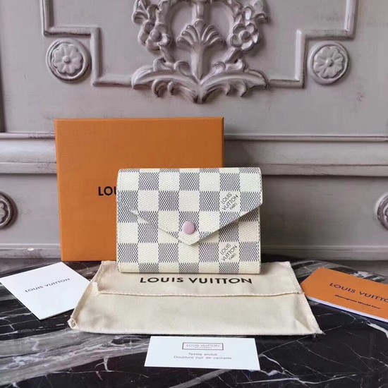 Louis Vuitton Outlet Damier Azur VICTORINE WALLET N64022 pink