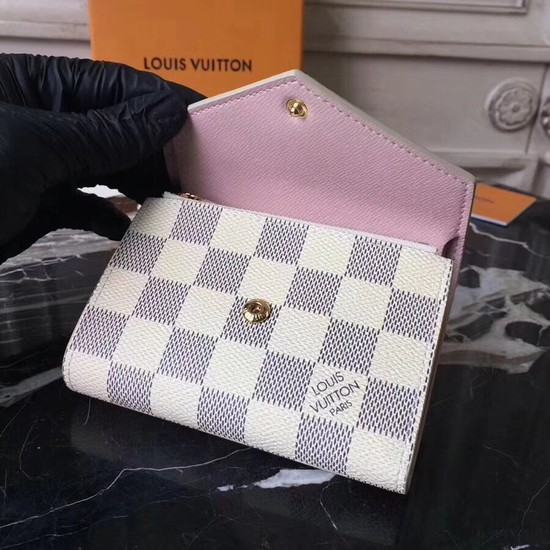 Louis Vuitton Outlet Damier Azur VICTORINE WALLET N64022 pink