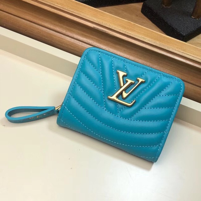 Louis Vuitton Outlet NEW WAVE COMPACT WALLET M63789 blue