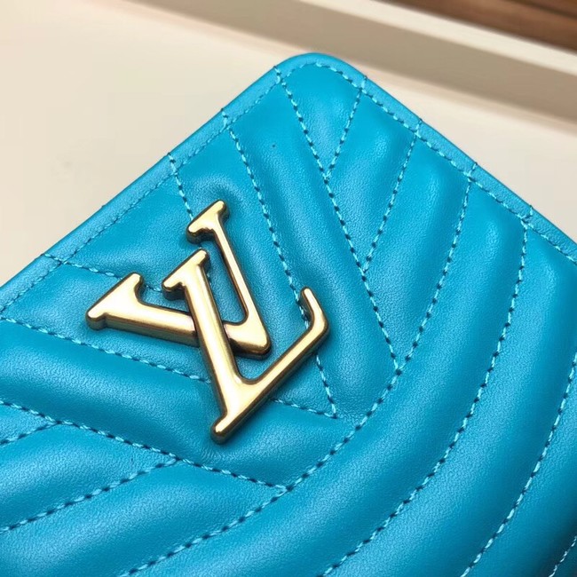 Louis Vuitton Outlet NEW WAVE COMPACT WALLET M63789 blue