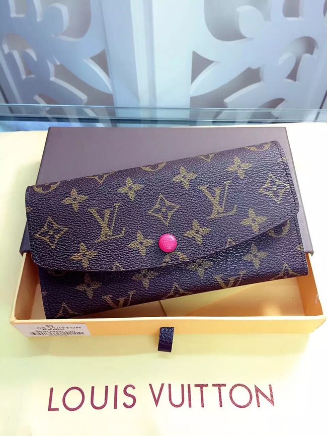 Louis Vuitton Outlet Monogram Canvas Wallet 60136 Pink