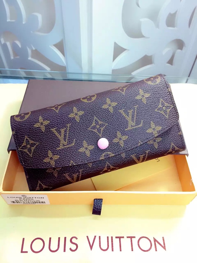 Louis Vuitton Outlet Monogram Canvas Wallet 60136 Pink