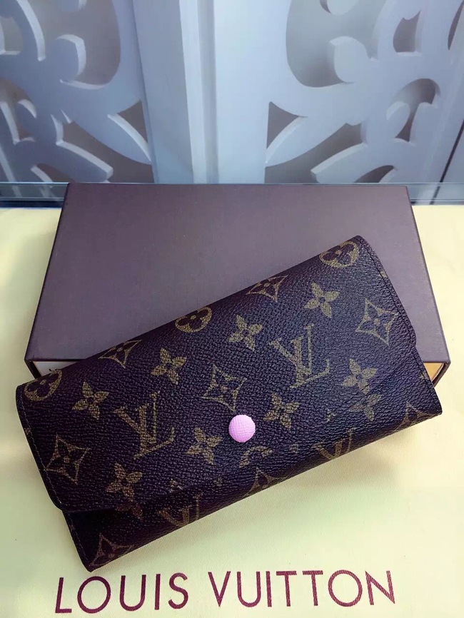 Louis Vuitton Outlet Monogram Canvas Wallet 60136 Pink