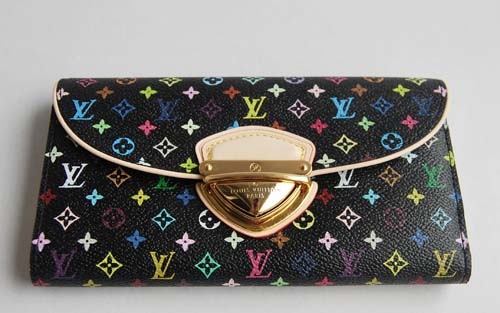 Louis Vuitton Outlet handbag monogram multicolore eugenie wallet m60054 (black)