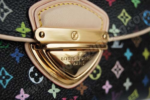 Louis Vuitton Outlet handbag monogram multicolore eugenie wallet m60054 (black)