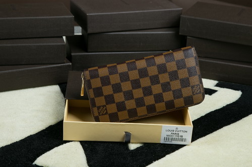 Louis Vuitton Outlet Monogram Canvas Clutch Handbag 60017 Coffee