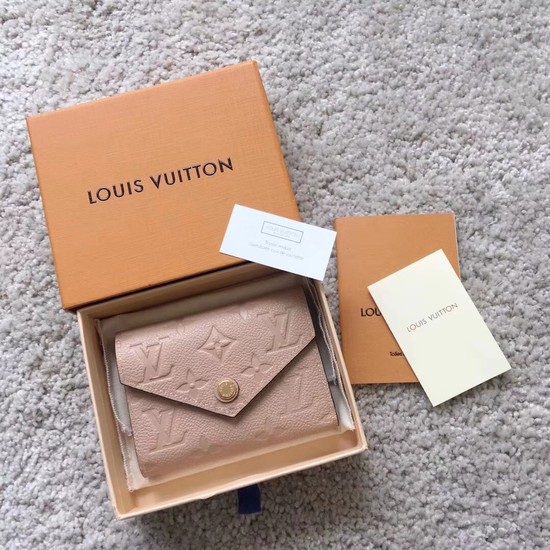 Louis Vuitton Outlet Original Monogram Empreinte Wallet 62305 Apricot