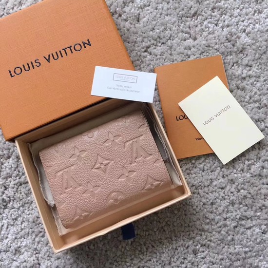 Louis Vuitton Outlet Original Monogram Empreinte Wallet 62305 Apricot