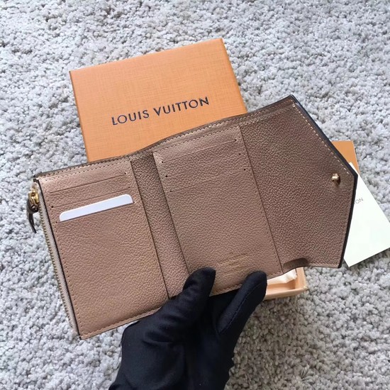 Louis Vuitton Outlet Original Monogram Empreinte Wallet 62305 Apricot