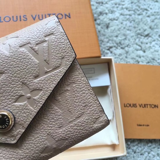 Louis Vuitton Outlet Original Monogram Empreinte Wallet 62305 Apricot