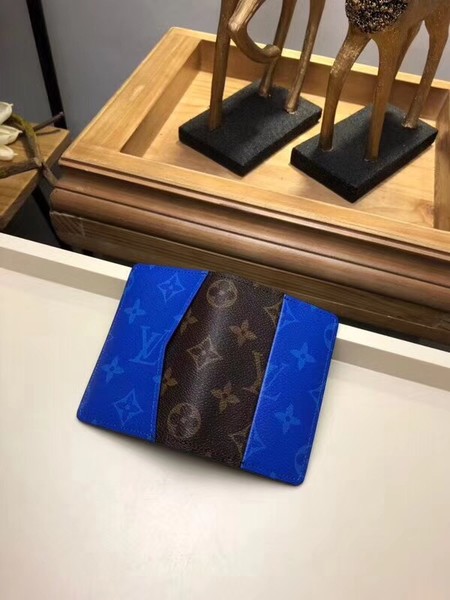 Louis Vuitton Outlet Split Monogram Canvas Card package M63021 blue