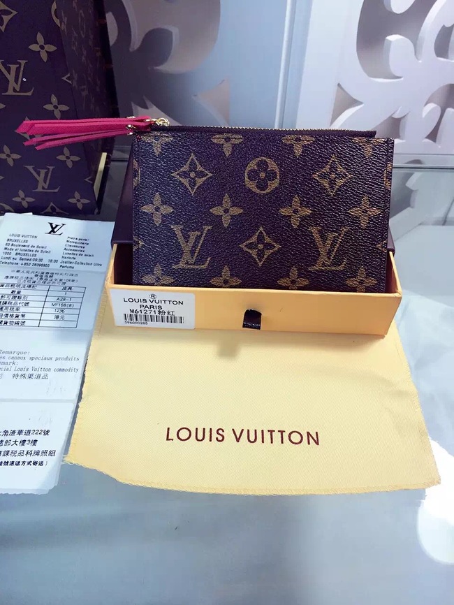 Louis Vuitton Outlet Monogram Canvas Wallet M61271 Rose