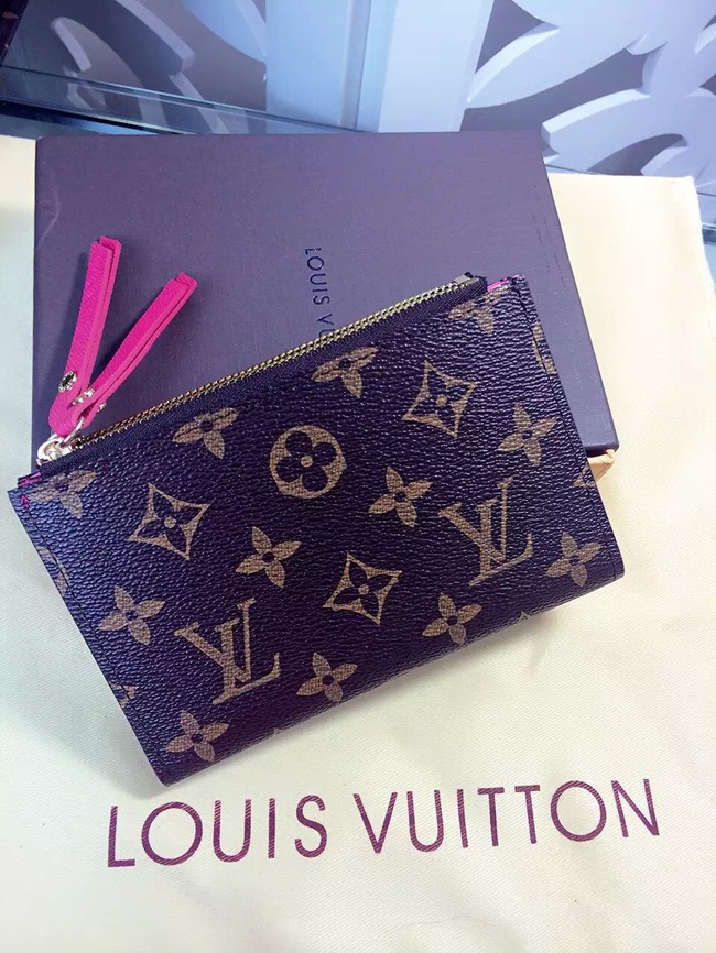 Louis Vuitton Outlet Monogram Canvas Wallet M61271 Rose