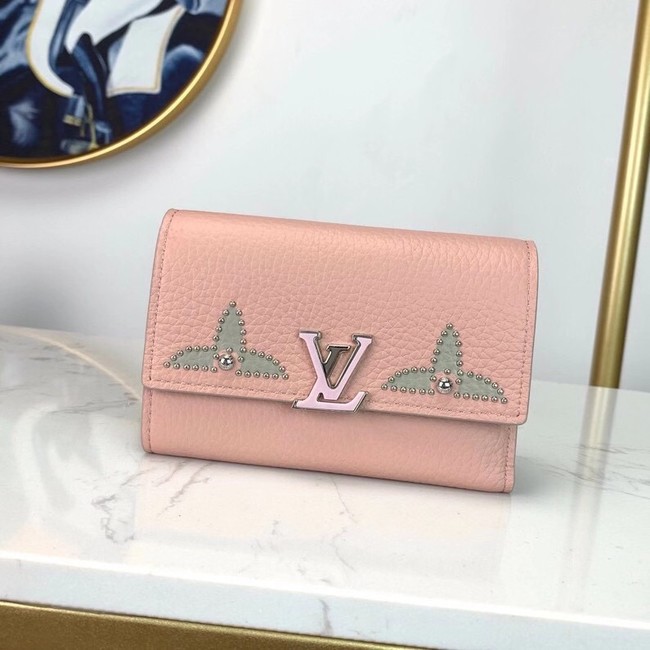 Louis Vuitton Outlet original CAPUCINES wallet M63222 pink