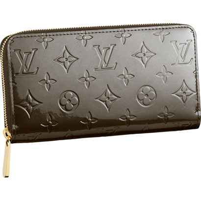 Louis Vuitton Outlet M93723 Monogram Vernis Zippy Wallet Vert Bronze