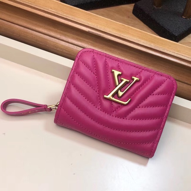 Louis Vuitton Outlet NEW WAVE COMPACT WALLET M63789 Peach red