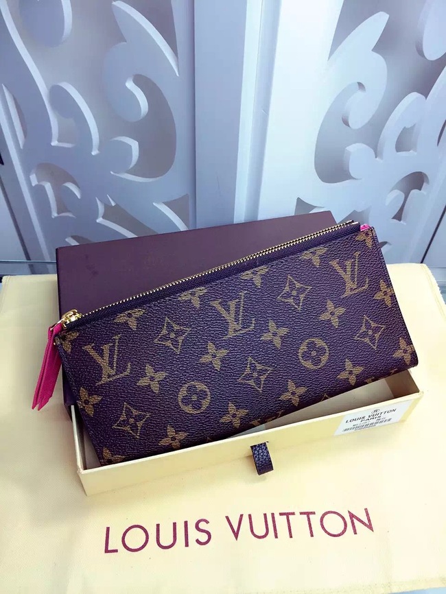 Louis Vuitton Outlet Monogram Canvas Wallet M61287 Rose