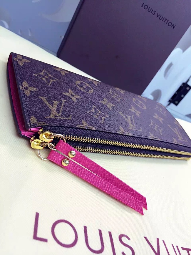 Louis Vuitton Outlet Monogram Canvas Wallet M61287 Rose