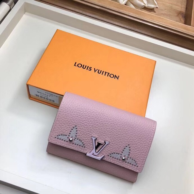 Louis Vuitton Outlet original CAPUCINES WALLET M63221 pink