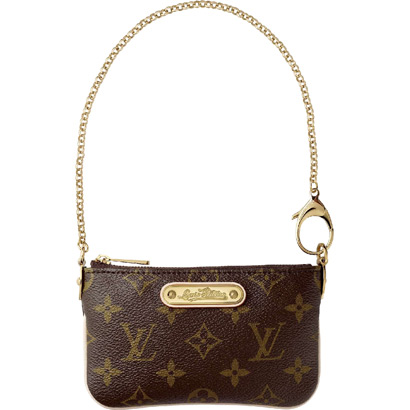 Louis Vuitton Outlet M60095 Monogram Canvas Milla Clutch PM Khaki