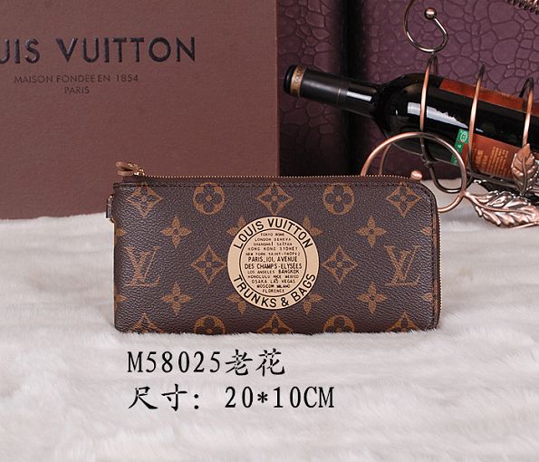 2015 Louis Vuitton Outlet wallet new model 58025 brown