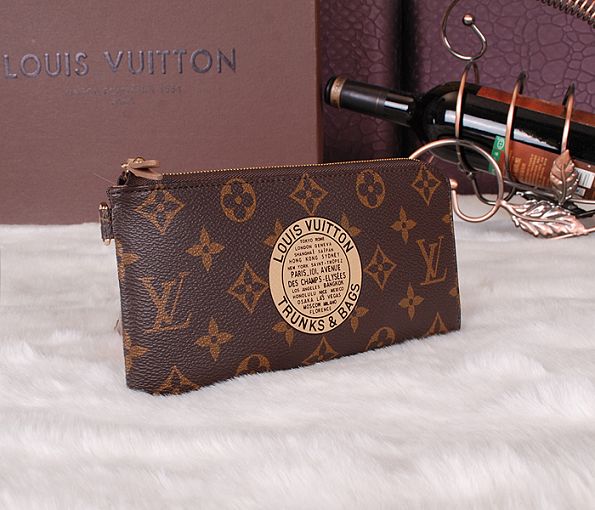 2015 Louis Vuitton Outlet wallet new model 58025 brown