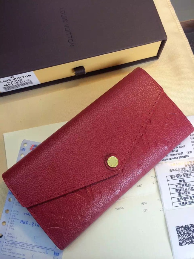 Louis Vuitton Outlet Monogram Empreinte Wallet M61182 Red