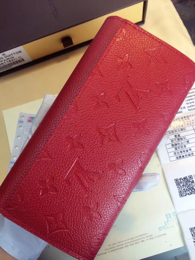 Louis Vuitton Outlet Monogram Empreinte Wallet M61182 Red