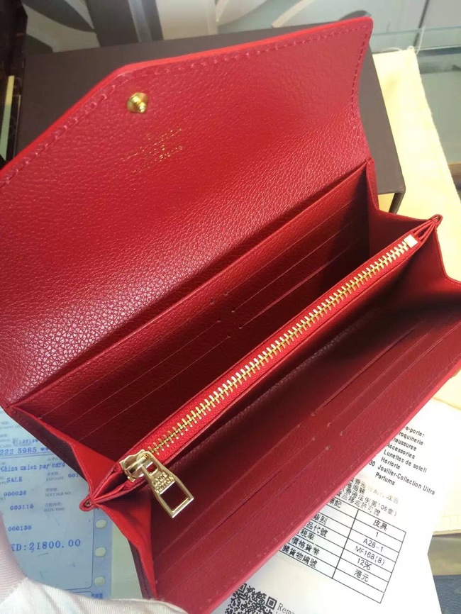 Louis Vuitton Outlet Monogram Empreinte Wallet M61182 Red