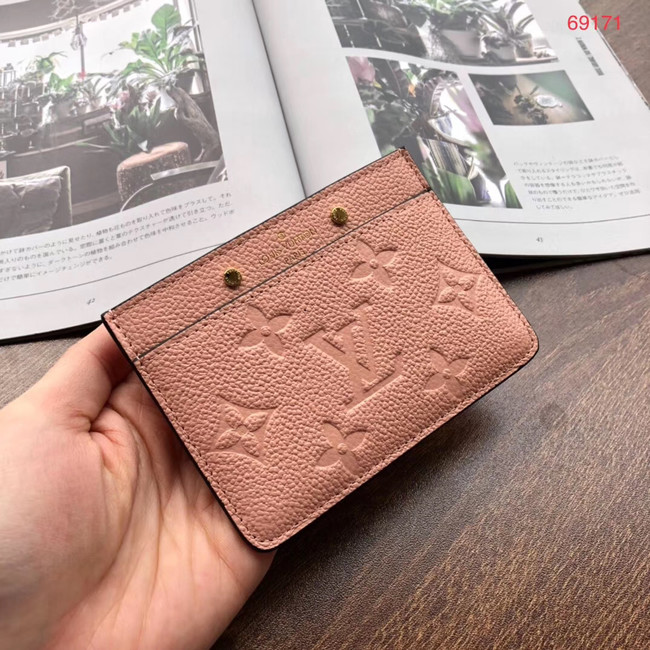 Louis Vuitton Outlet original CARD HOLDER M69171 pink