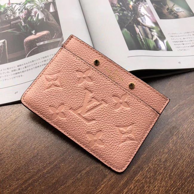 Louis Vuitton Outlet original CARD HOLDER M69171 pink