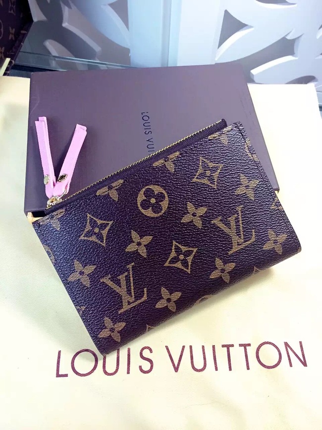 Louis Vuitton Outlet Monogram Canvas Wallet M61271 Pink