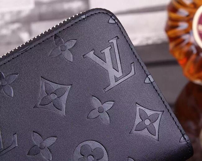 Louis Vuitton Outlet Monogram Embossing Wallet M60017 Black