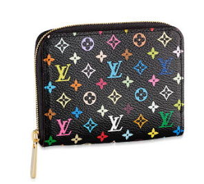 Louis Vuitton Outlet handbag monogram multicolore zippy coin purse m66549 (black)