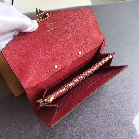 Louis Vuitton Outlet Monogram Canvas Padlock Wallet M58414 red