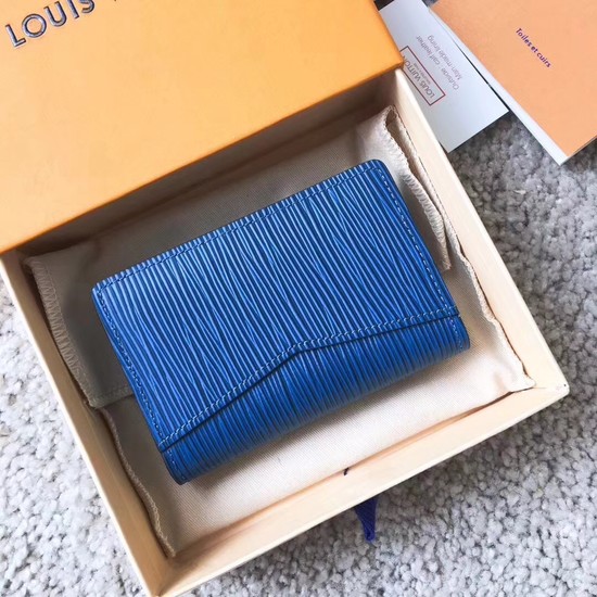 Louis Vuitton Outlet EPI leather Card package 63516 blue